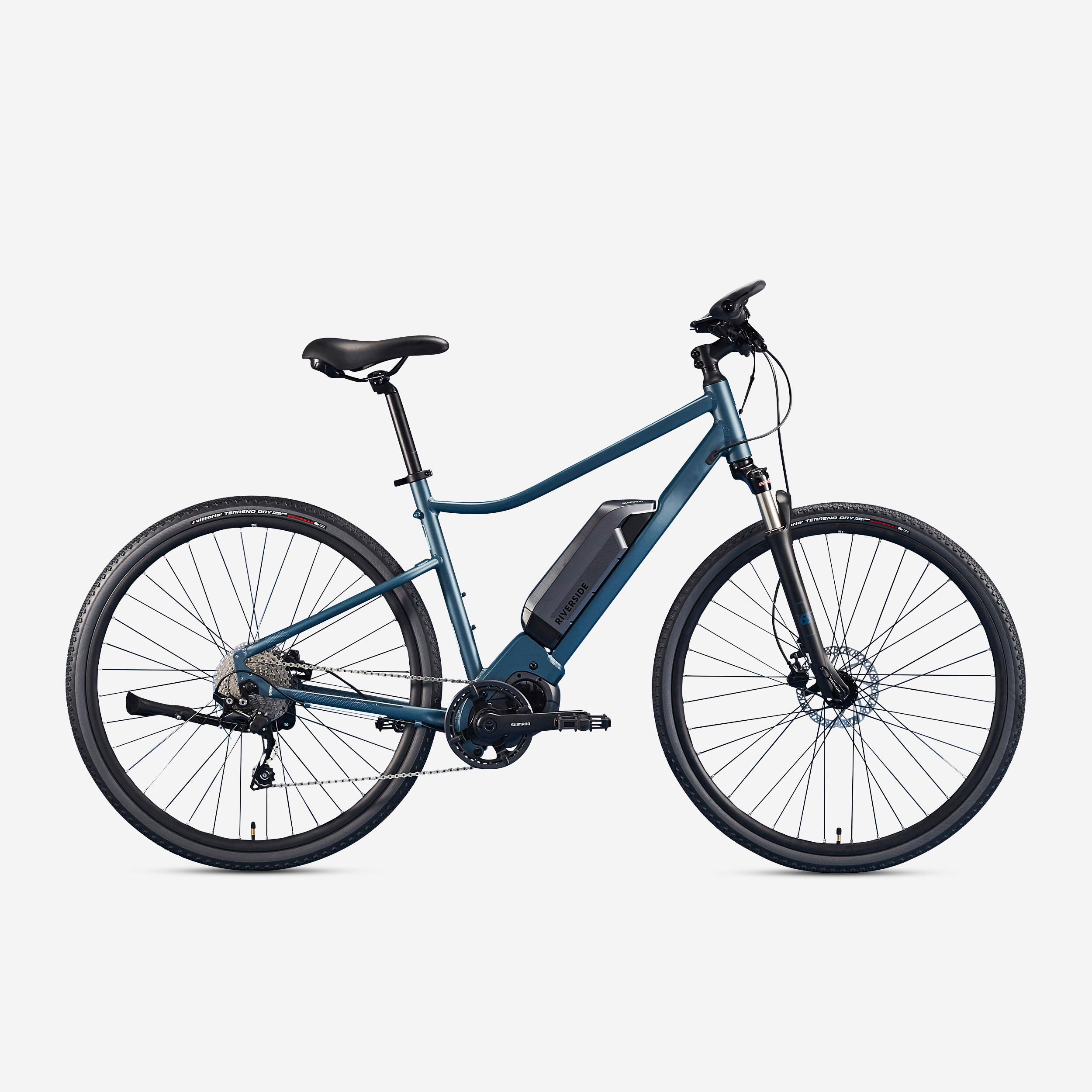 Riverside 540 E Bleu Moteur Central Shimano 60 Nm